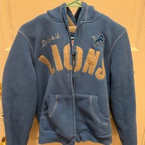 Detroit lions zip up hoodie